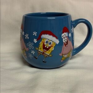 Blue SpongeBob and Patrick Holiday Mug